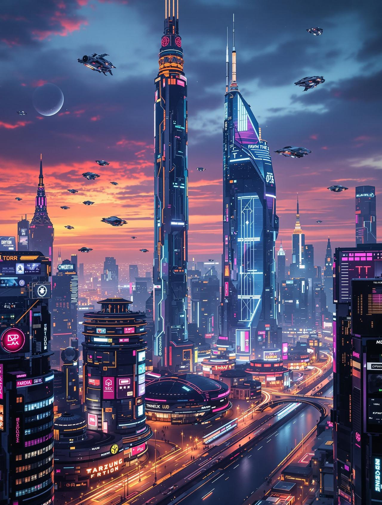 米米影视-未来都市-科幻短片高清海报